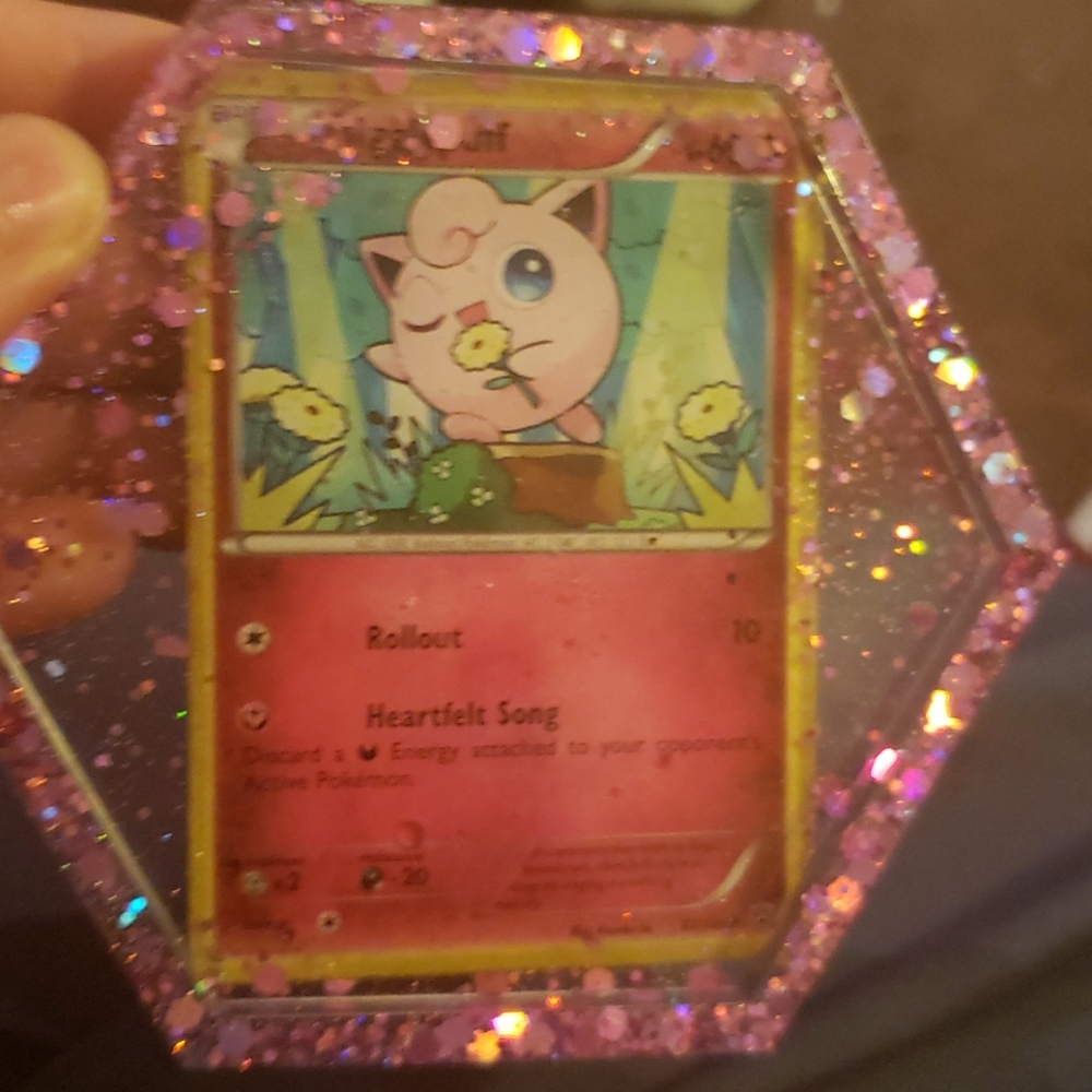 Resin Pokemon card coasters